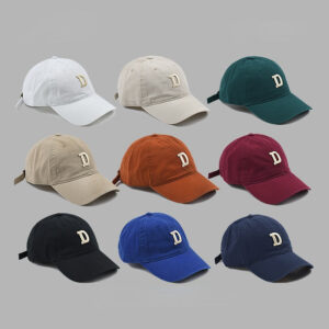 Wholesale Letter D Embroidery Cotton Baseball Cap