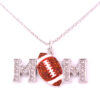 Wholesale Mother's Day Rugby Letter Crystal Necklace