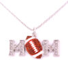 Wholesale Mother's Day Rugby Letter Crystal Necklace