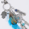 Wholesale Alloy Bohemian Dream Catcher Keychain