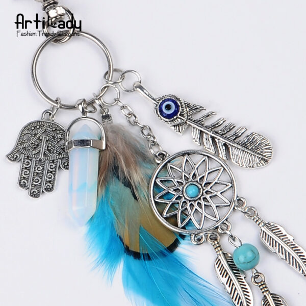 Wholesale Alloy Bohemian Dream Catcher Keychain