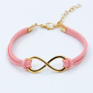 Pink 8 word bracelet 5396