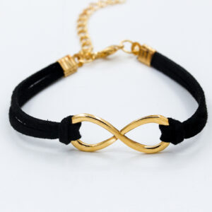 Black 8 word bracelet 8031