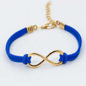 Blue 8 word bracelet 5393