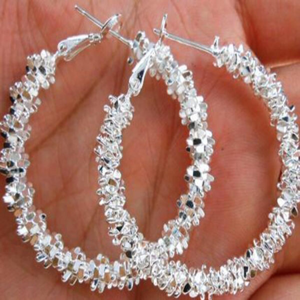 Wholesale Irregular Pimple Circle Alloy Earrings
