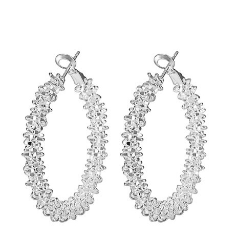 Wholesale Irregular Pimple Circle Alloy Earrings