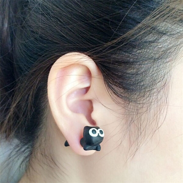 Wholesale Cute Animals Soft Pottery Clay Earrings