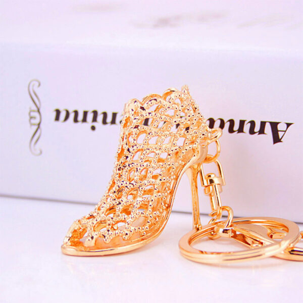 3236999434_1208547703 Wholesale Zinc Alloy Crystal Hollow High Heels Keychain