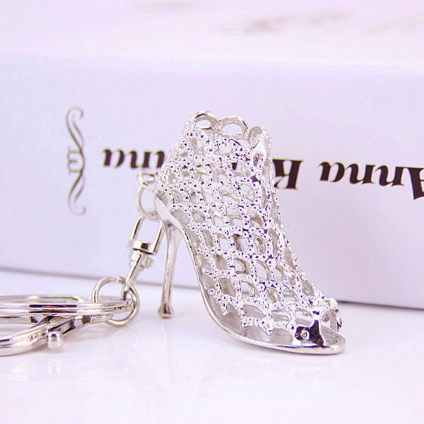 3237780631_1208547703 Wholesale Zinc Alloy Crystal Hollow High Heels Keychain
