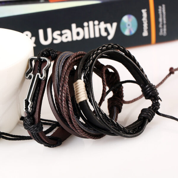 3239971948_2118088041 Wholesale Vintage Woven Leather Bracelet