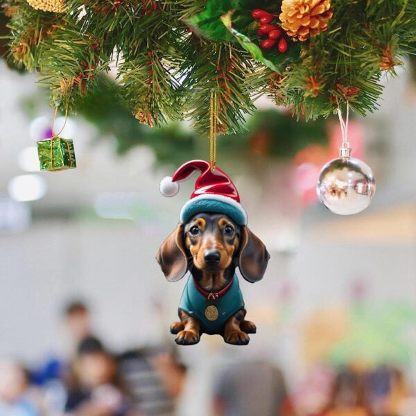 Wholesale Christmas Dog Car Acrylic Pendant