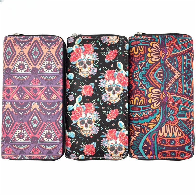 Wholesale Skull Mexican Wind PU Wallet