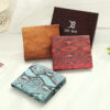 Wholesale Retro Creative Printed Men's Short PU Leather Wallet