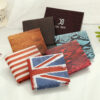 Wholesale Retro Creative Printed Men's Short PU Leather Wallet