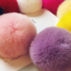 Wholesale Rex Rabbit Fur Tassel Plush Keychains