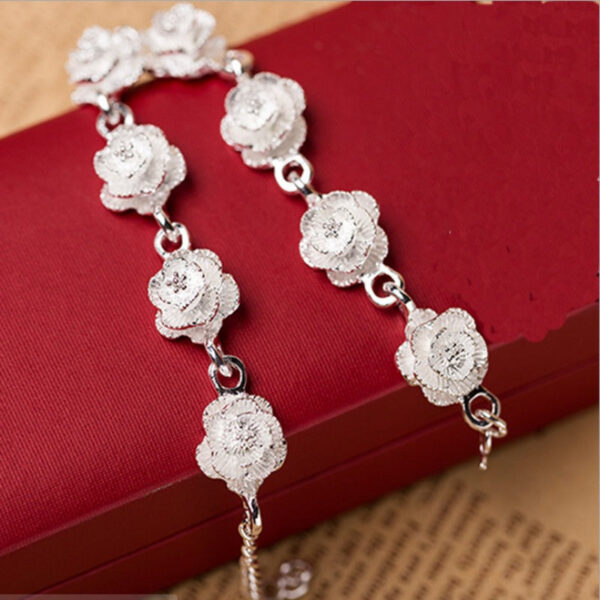 Wholesale Fashion Vintage Rose Frosted Dandelion Flower Bracelet