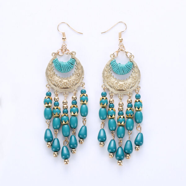 3513337514_173885876-1 Wholesale Tassel Alloy Drop Earrings