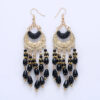 3513621556_173885876 Wholesale Tassel Alloy Drop Earrings