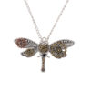 Wholesale Steampunk Dragonfly Gear Type Necklaces
