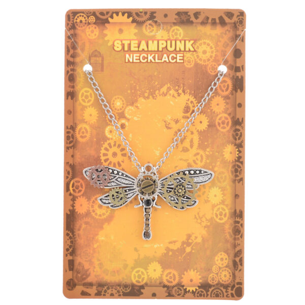 Wholesale Steampunk Dragonfly Gear Type Necklaces