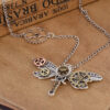 Wholesale Steampunk Dragonfly Gear Type Necklaces