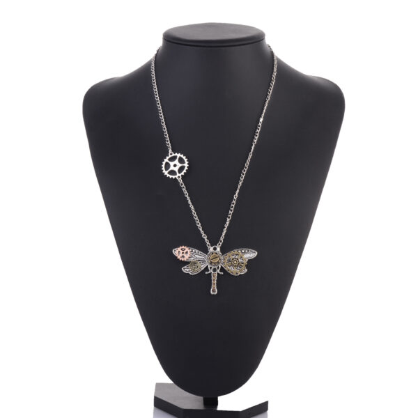 Wholesale Steampunk Dragonfly Gear Type Necklaces