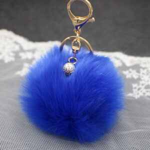 Royal Blue / (Gold single plant) imitation rabbit hair -8cm