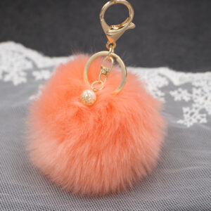 Orange Red / (Gold single plant) imitation rabbit hair -8cm