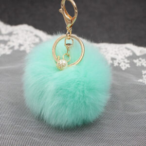 Mint Green / (Gold single plant) imitation rabbit hair -8cm