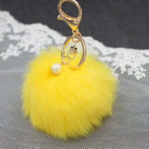Yellow / (Gold single plant) imitation rabbit hair -8cm