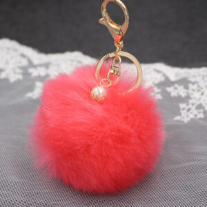 Watermelon red / (Gold single plant) imitation rabbit hair -8cm