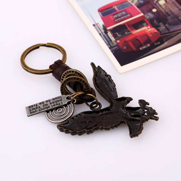3560253476_2118088041 Wholesale Alloy Bronze Eagle Keychain