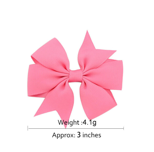 Wholesale 10pcs Handmade Baby Dovetail V Ribbed Ribbon Bow Hairpin