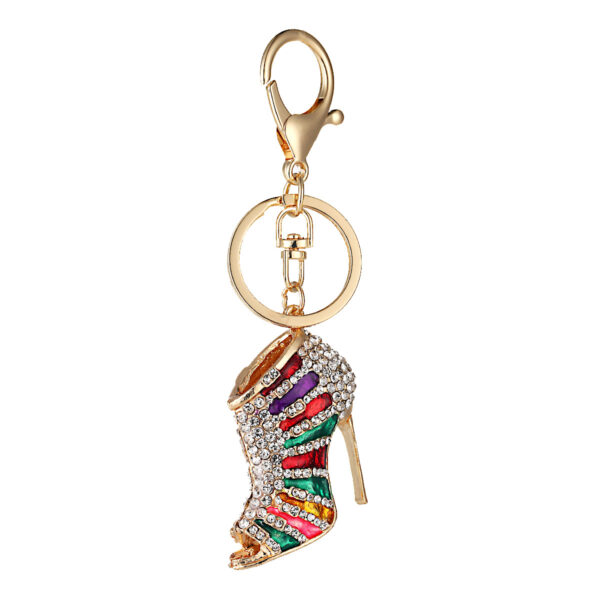 Wholesale High Heels Diamond Keychain