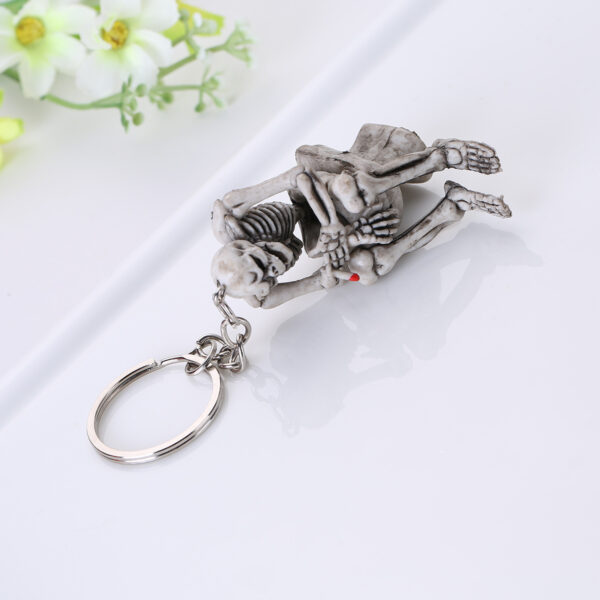 Wholesale Rubber Skull Keychain