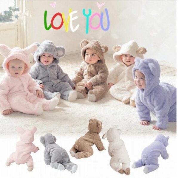 3696085829_784452305-1 Wholesale Animal Jumpsuit Cotton Baby Clothes