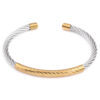 Wholesale Stainless Steel Gold-plated Dual Color Bracelets