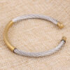 Wholesale Stainless Steel Gold-plated Dual Color Bracelets