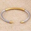 Wholesale Stainless Steel Gold-plated Dual Color Bracelets