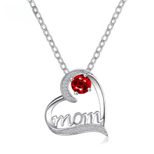 Wholesale Mother's Day Gift Love Letter Heart-shaped Mom Necklace