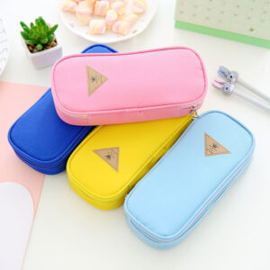 Wholesale Simple Large Capacity Canvas Pencil Case