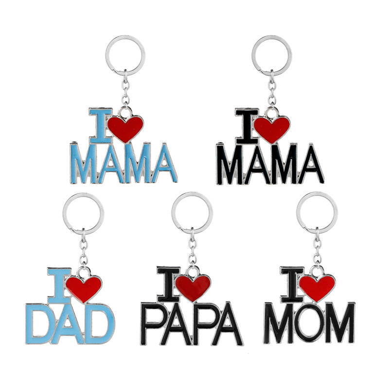 Wholesale Metal Keychain Mother's Day Father's Day Keychain