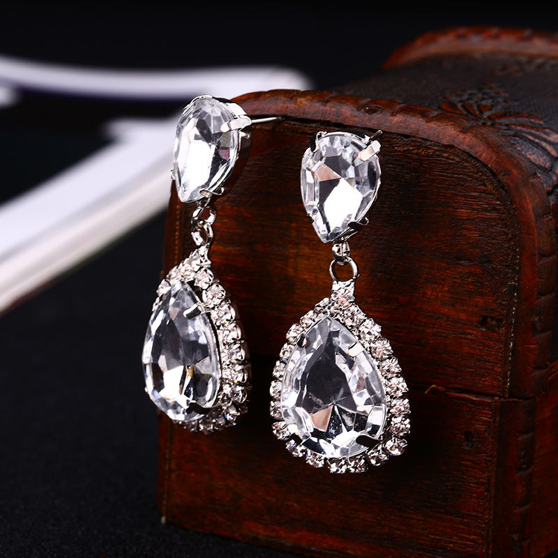 Wholesale Sparkling op Crystal Earrings