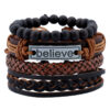 Wholesale Leather Vintage Braided Bracelets