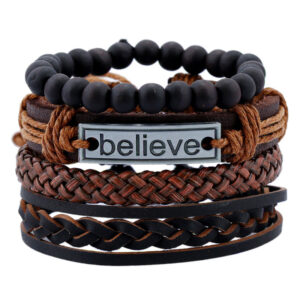 3786844913_2118088041 Wholesale Leather Vintage Braided Bracelets