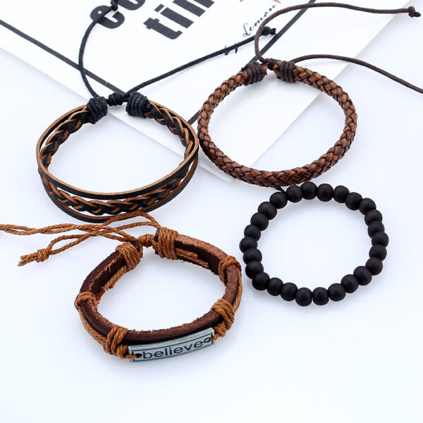 Wholesale Leather Vintage Braided Bracelets