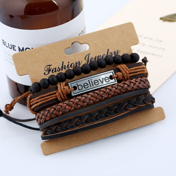 Wholesale Leather Vintage Braided Bracelets