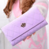 3814245494_1344929425 Wholesale PU Rhombus Love Crown Wallet