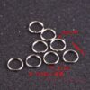 Wholesale Metal 10-15MM Keyrings 100pcs