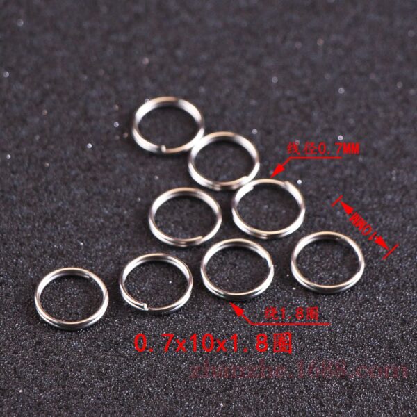 Wholesale Metal 10-15MM Keyrings 100pcs